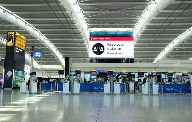Quarantine measures are introduced at UK borders. Photo from Heathrow Airports Limited